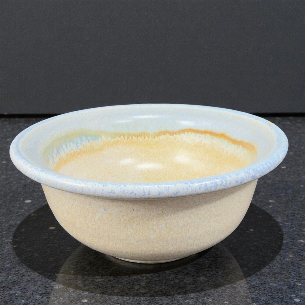 HearthSea Pottery Hand Made Stoneware Dish Bowl Artist‎ Marked 5inch Salsa Dish